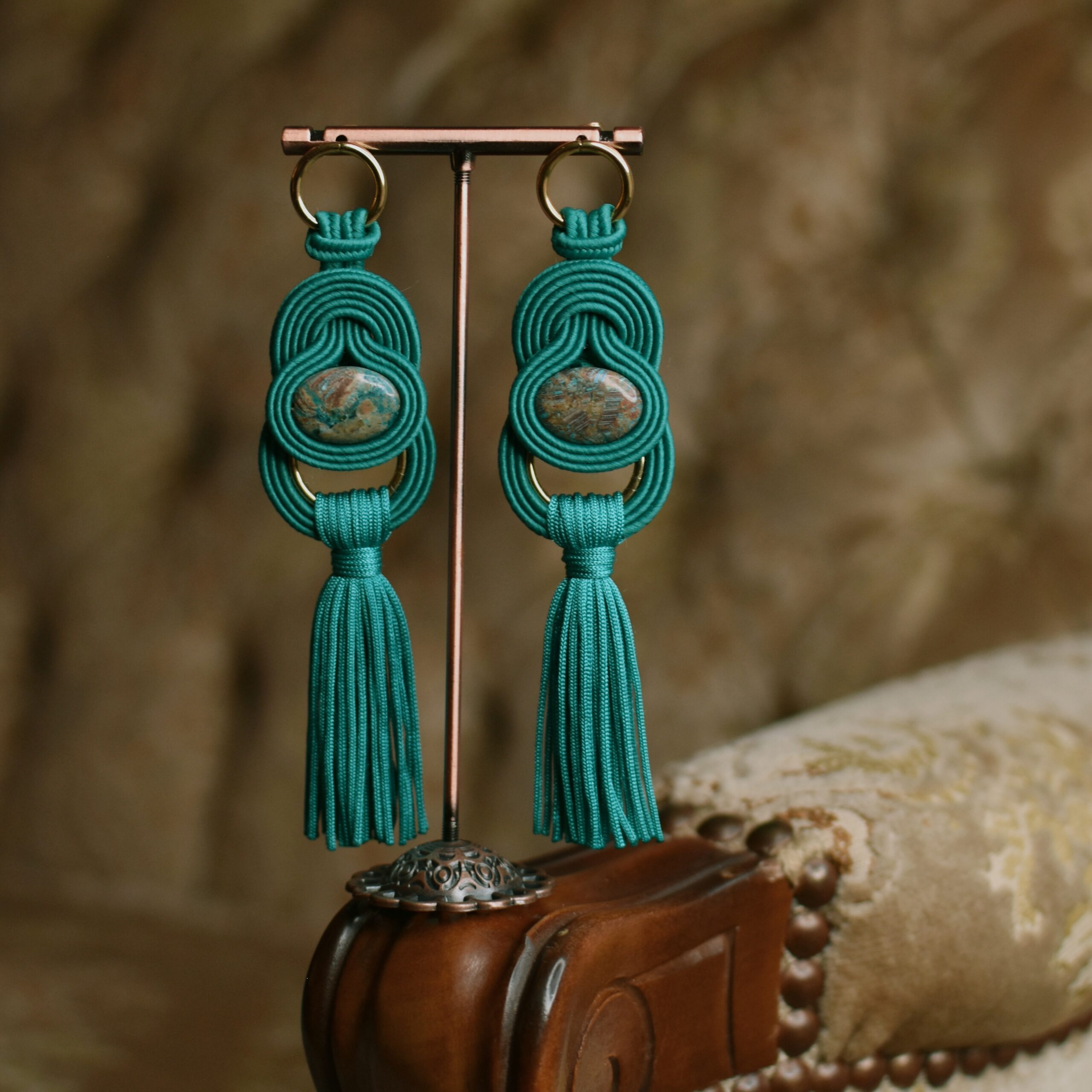 kolczyki verde marino kolczyki verde marino