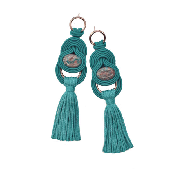 kolczyki verde marino